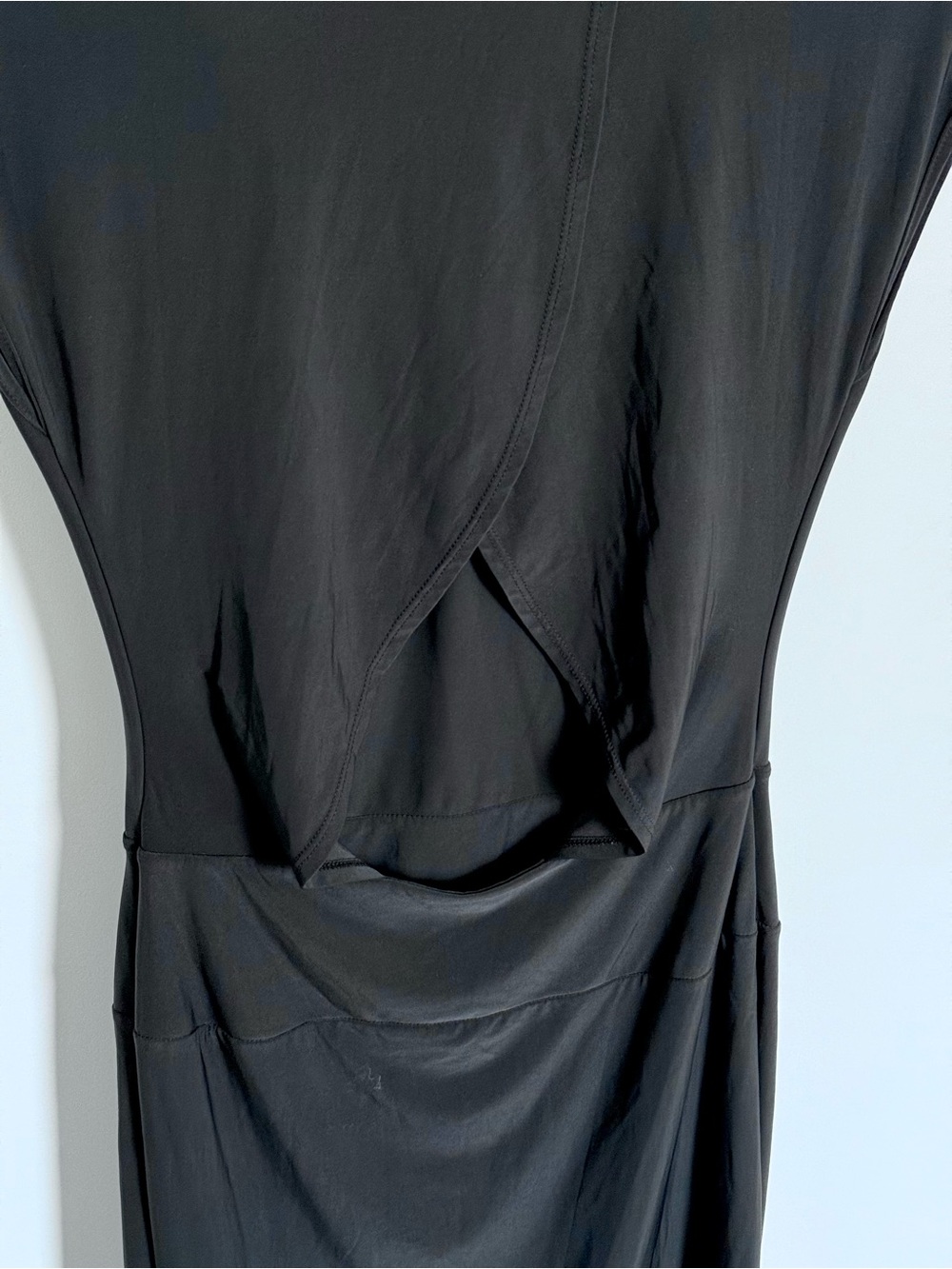 Express Black V-Neck Cutout Back Dress Small - Picture 4 of 13